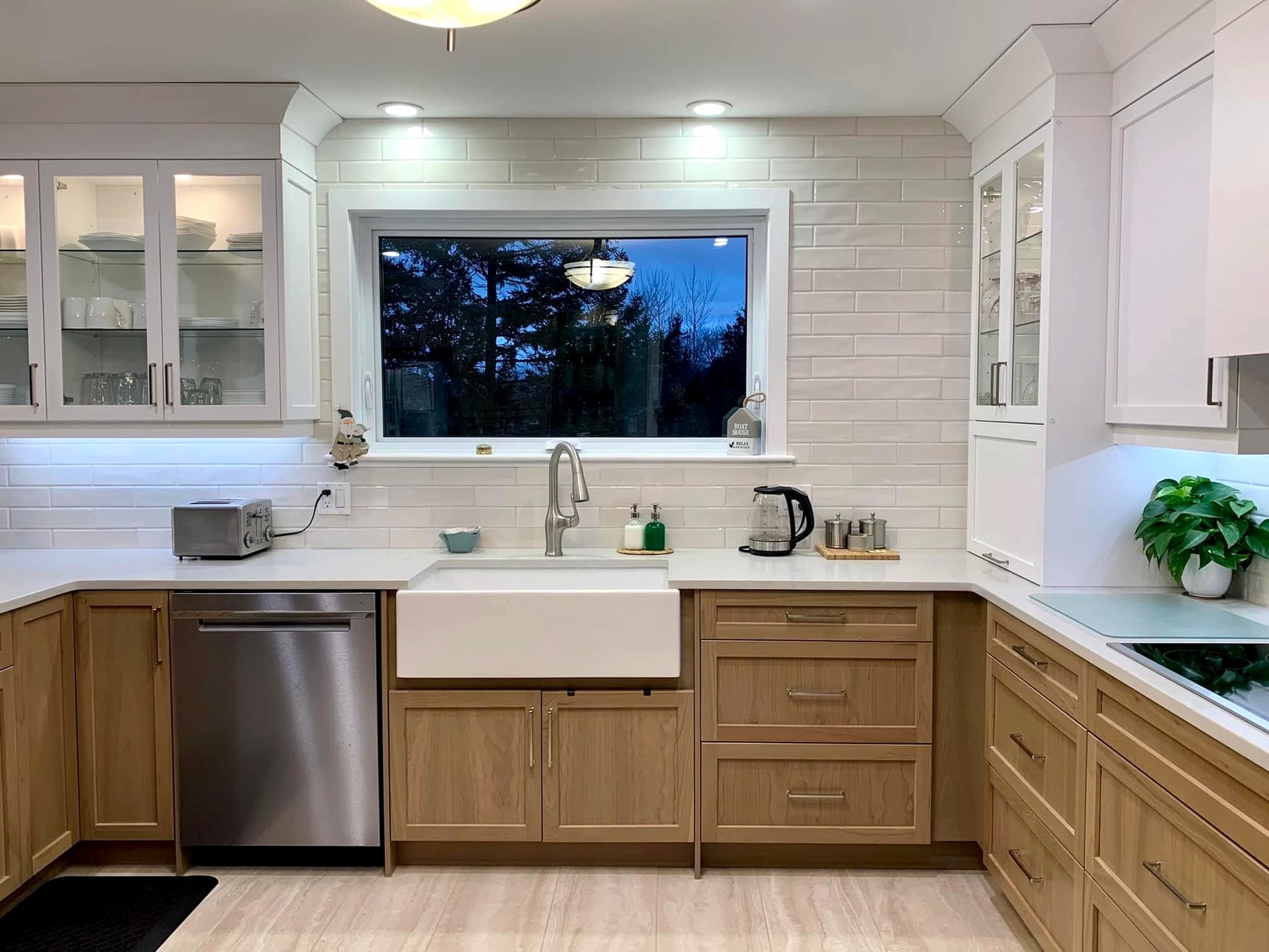 Quartz kitchen countertop installation — New Brunswick